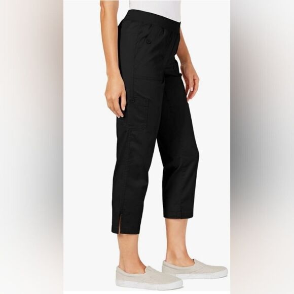 Style & co mid rise comfort waist black capri pants size S - Picture 1 of 10